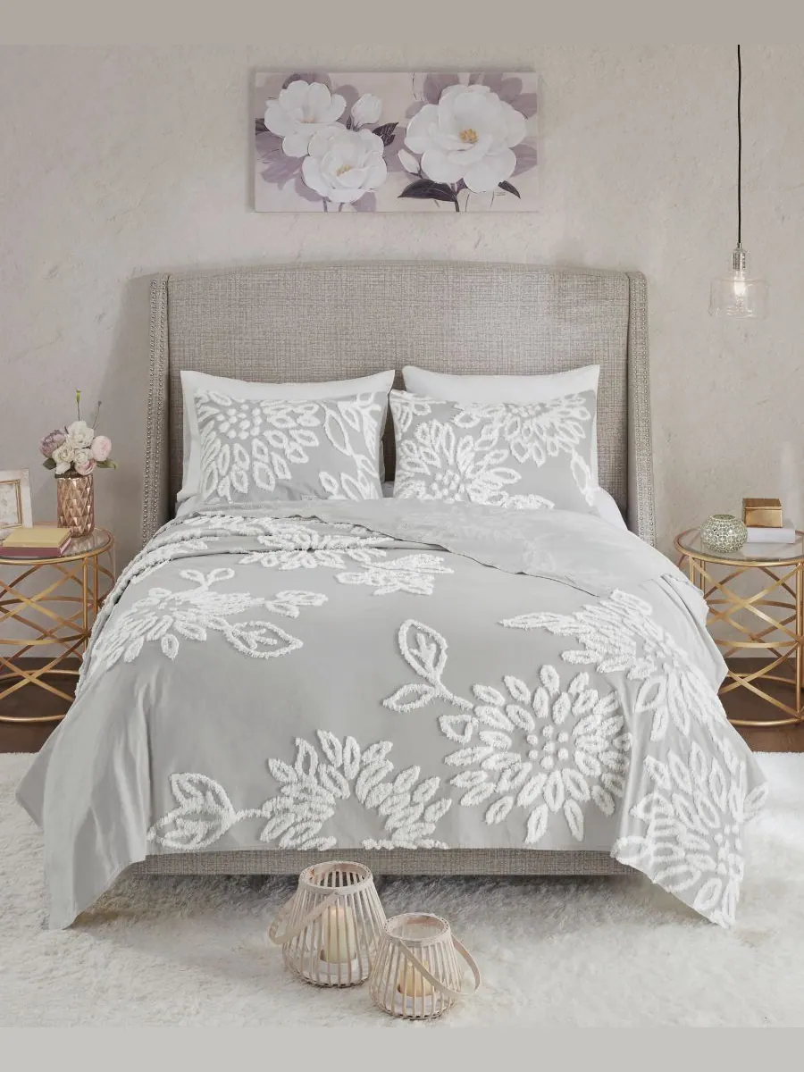 Комплект постельного белья Veronica Floral Tufted из 3 предметов, размер King/California King
