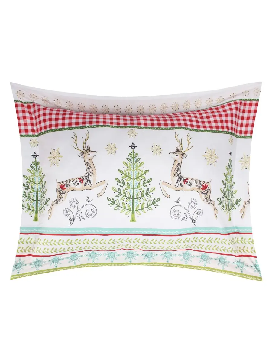 Комплект постельного белья Home Merry and Bright Comet and Cupid, 3 предмета, двусторонний, размер — изображение 2 из 7