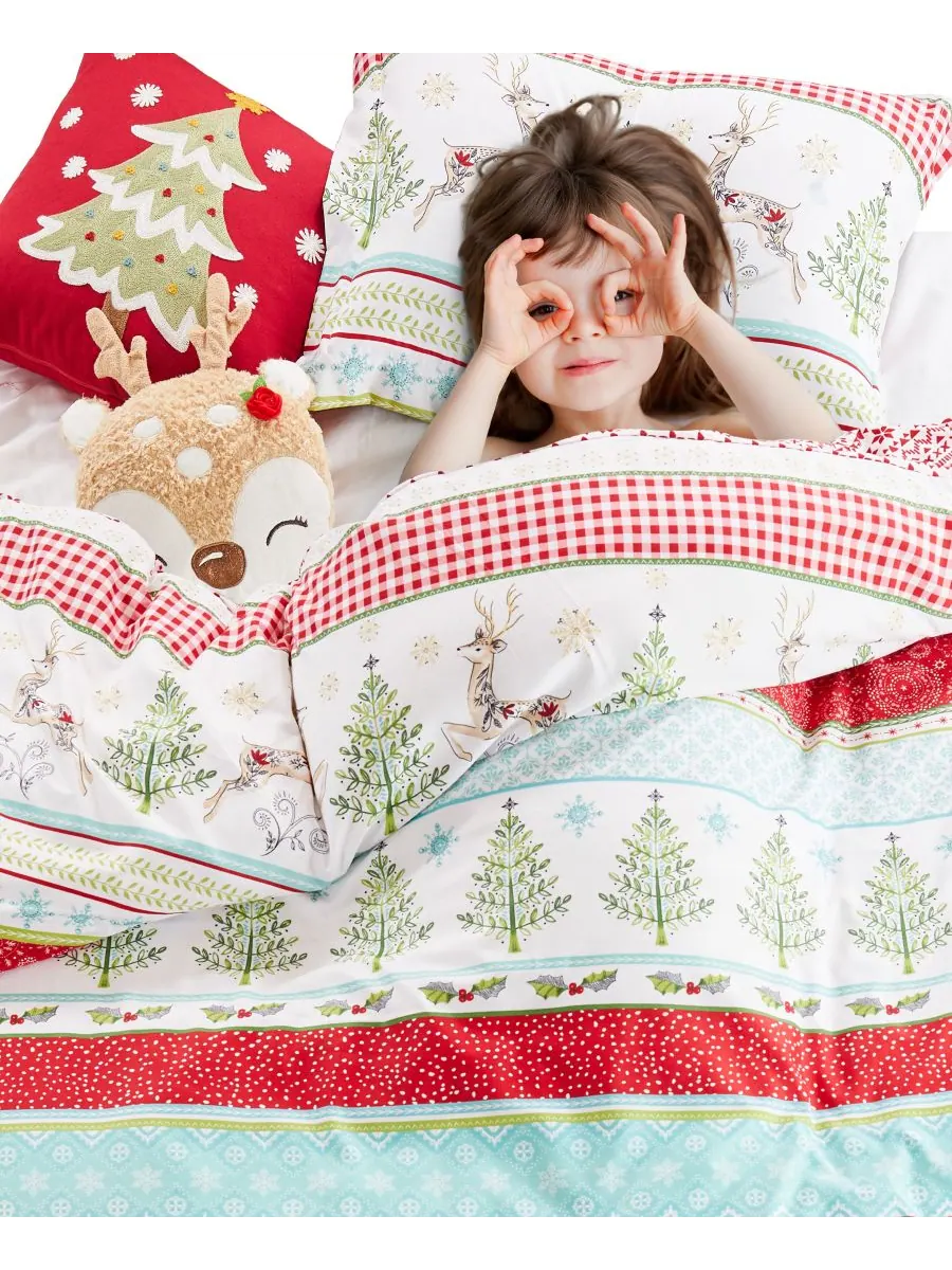 Комплект постельного белья Home Merry and Bright Comet and Cupid, 3 предмета, двусторонний, размер — изображение 7 из 7