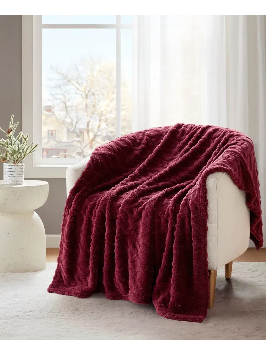 Плед из косой вязки, 127 x 152 см Premier Comfort — изображение 2 из 7, зиндаль