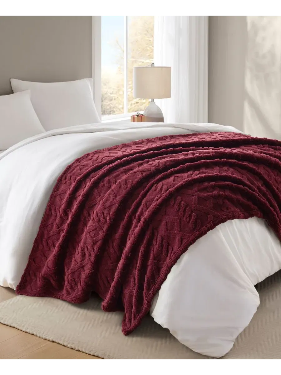 Плед из косой вязки, 127 x 152 см Premier Comfort — изображение 5 из 7, зиндаль