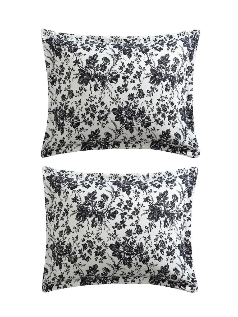 Комплект постельного белья Betseys Toile из 3 предметов, размер King Betsey Johnson — изображение 6 из 6, черный