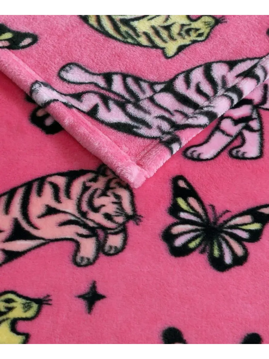 Плед из флиса с принтом Butterfly Tiger Betsey Johnson — изображение 2 из 5