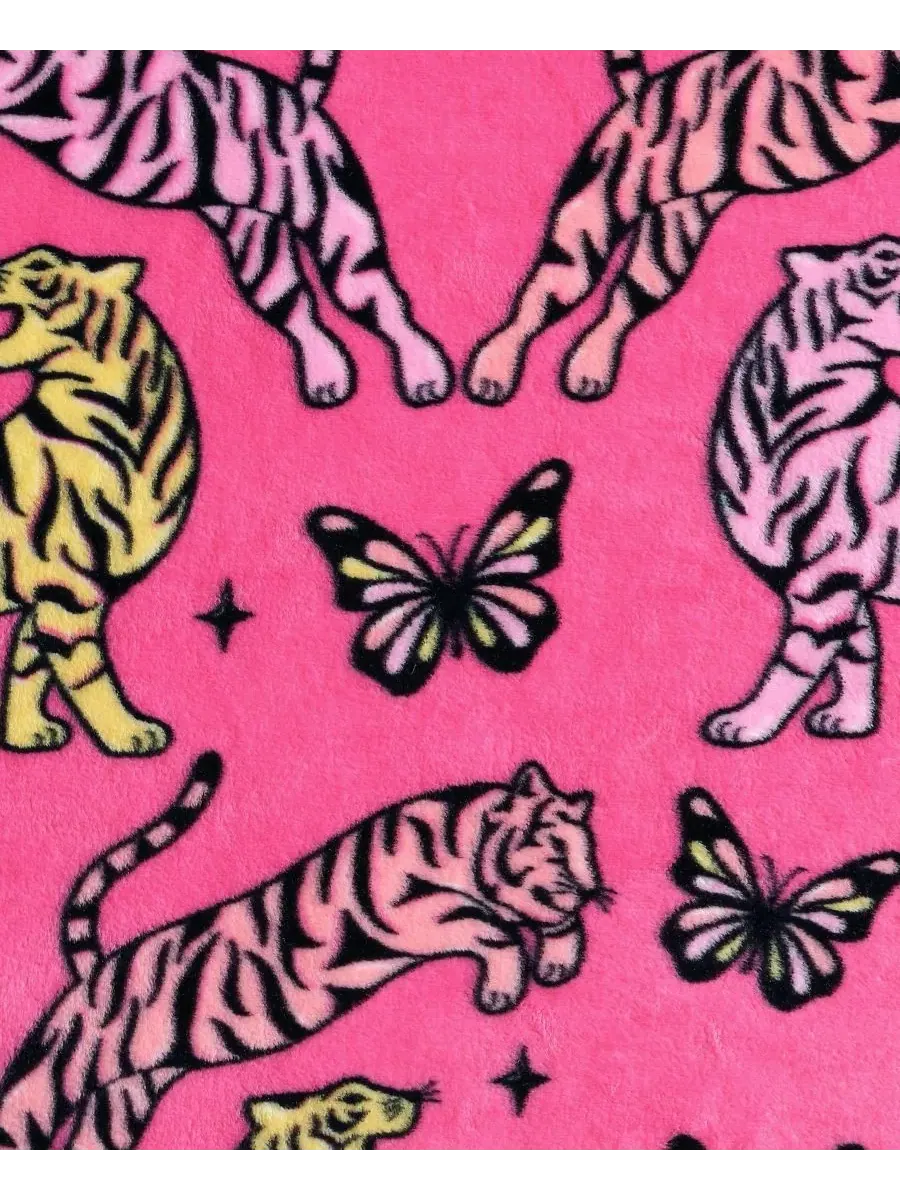 Плед из флиса с принтом Butterfly Tiger Betsey Johnson — изображение 3 из 5