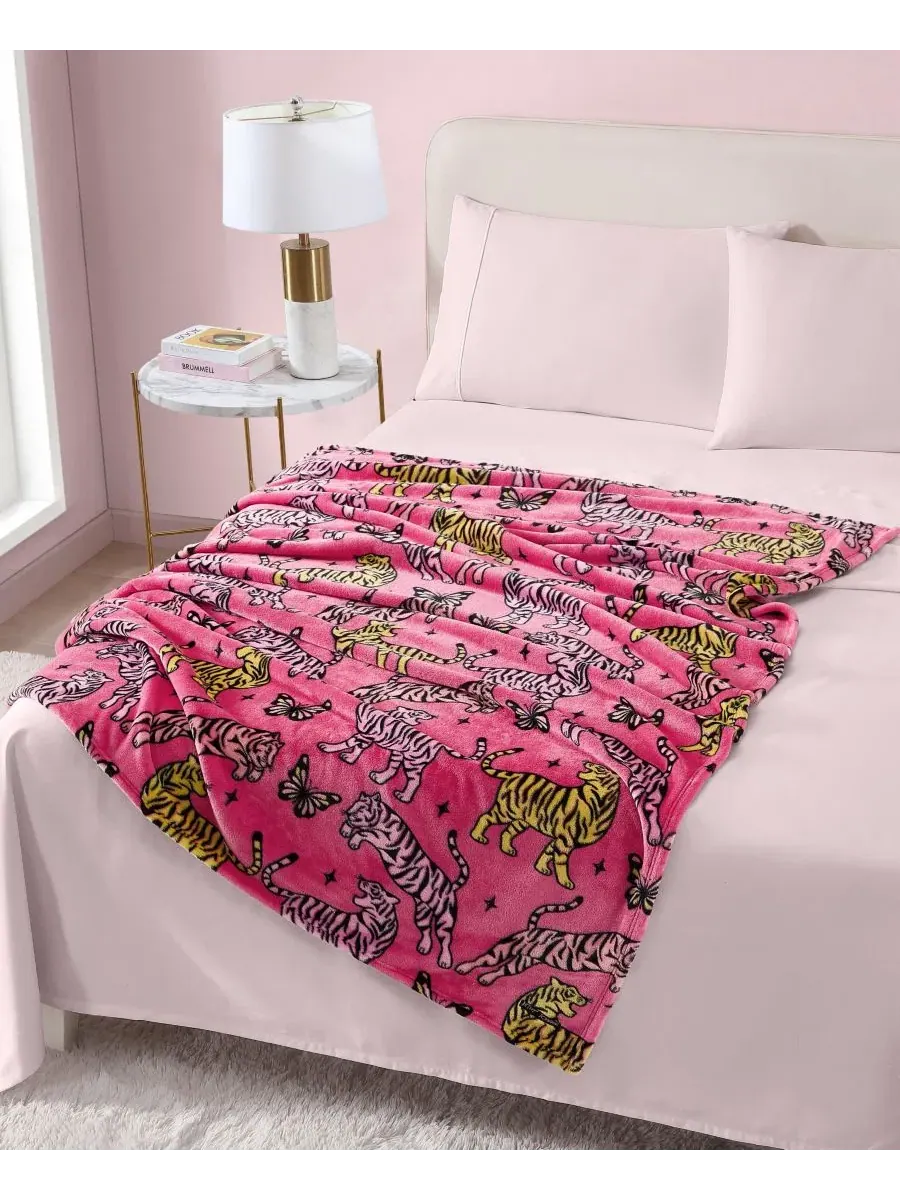 Плед из флиса с принтом Butterfly Tiger Betsey Johnson — изображение 5 из 5