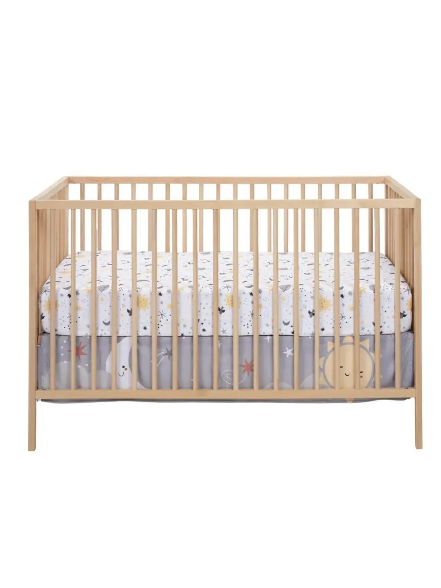 Комплект постельного белья для детской кроватки Bedtime Originals Celestial из 3 предметов — изображение 3 из 10, серый