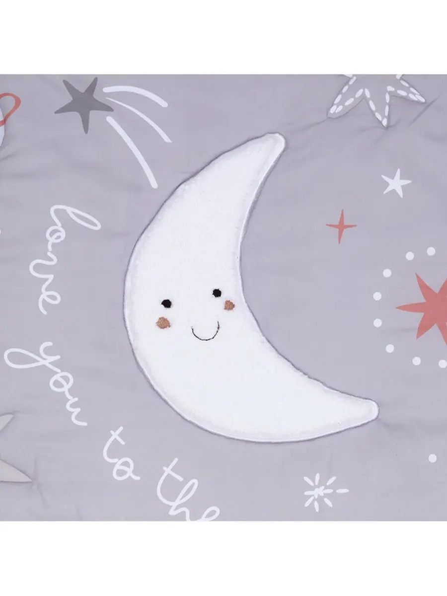 Комплект постельного белья для детской кроватки Bedtime Originals Celestial из 3 предметов — изображение 4 из 10, серый