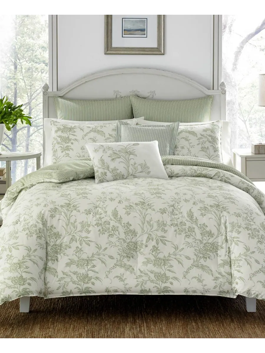 Комплект постельного белья Natalie Cotton, двусторонний, 2 предмета, размер Twin Laura Ashley