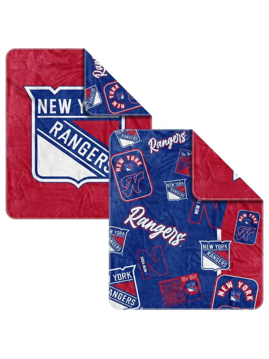 Плед Dream Weave с символикой New York Rangers, 50 x 60 дюймов Logo Brands