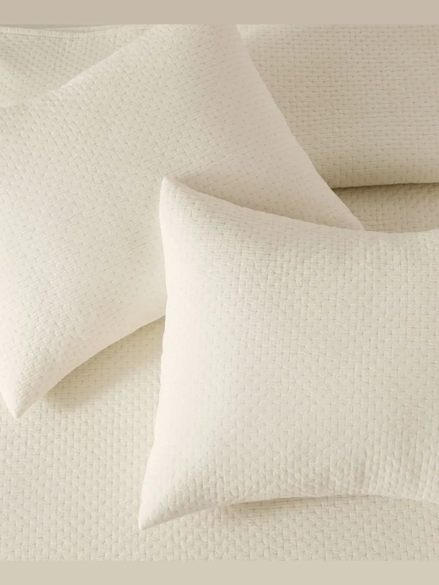 Стеганое одеяло Grace Reversible 3-Piece Quilt Set Levtex Home — изображение 4 из 6, бежевый