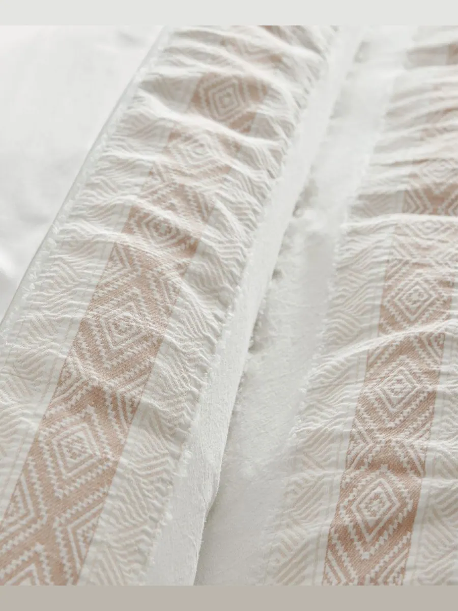 Комплект постельного белья pickford tribal stripe из 3 предметов, размер full/queen Levtex — изображение 3 из 6, розовый