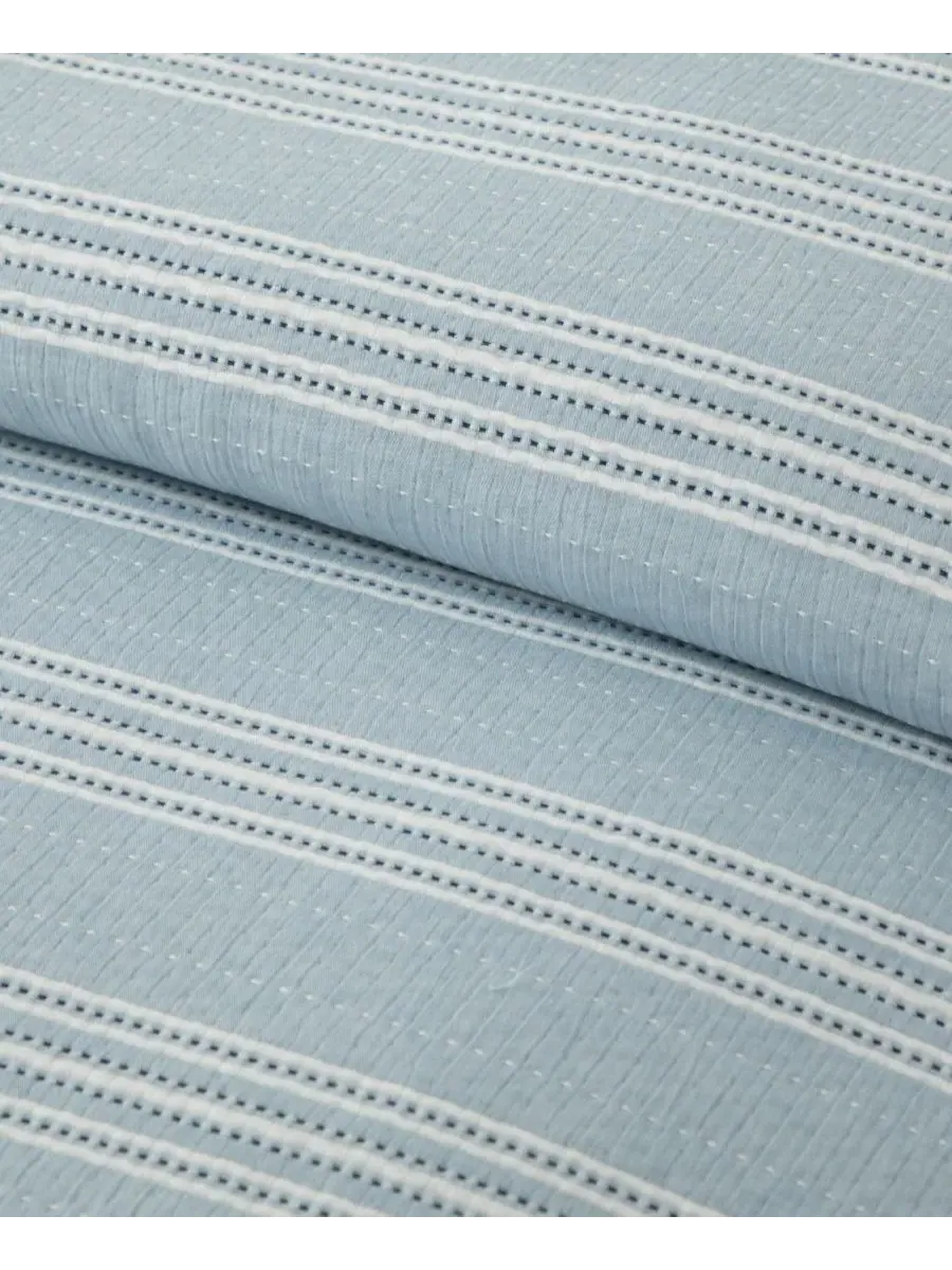 Комплекты постельного белья Home Clayton Stripes с текстурированной поверхностью Levtex — изображение 6 из 6, синий