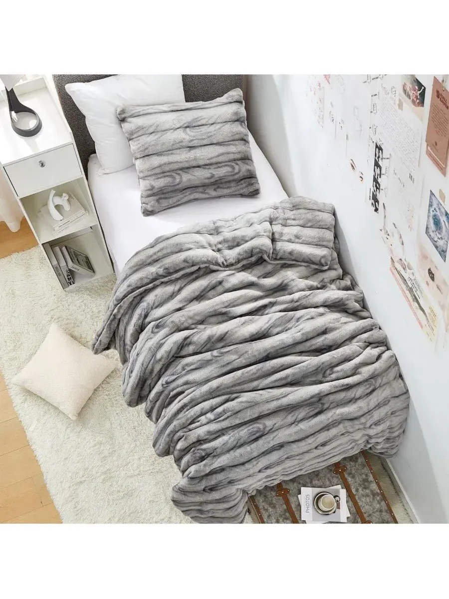 Комплект стеганого одеяла Jelly Rolls Chunky Bunny Coma Inducer — изображение 2 из 3, серый