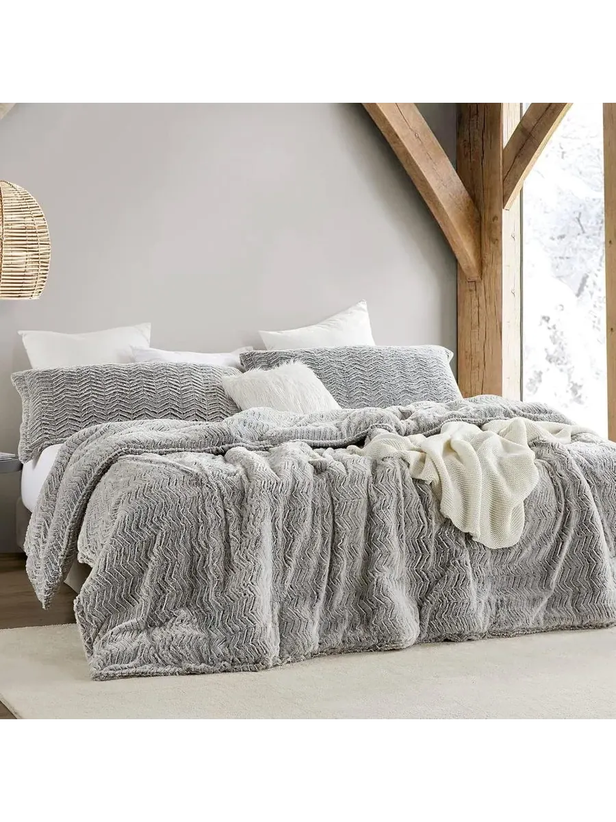 Peak of Cozy - Большой комплект постельного белья - Цвет "шеврон", "эспрессо", размер "кинг" Coma