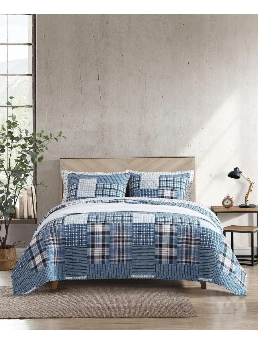 Двусторонний комплект постельного белья Hawthorne из 3 предметов, размер King Eddie Bauer