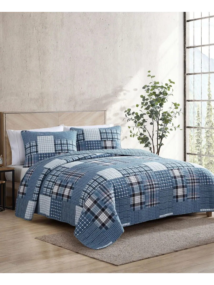 Двусторонний комплект постельного белья Hawthorne из 3 предметов, размер King Eddie Bauer — изображение 2 из 10