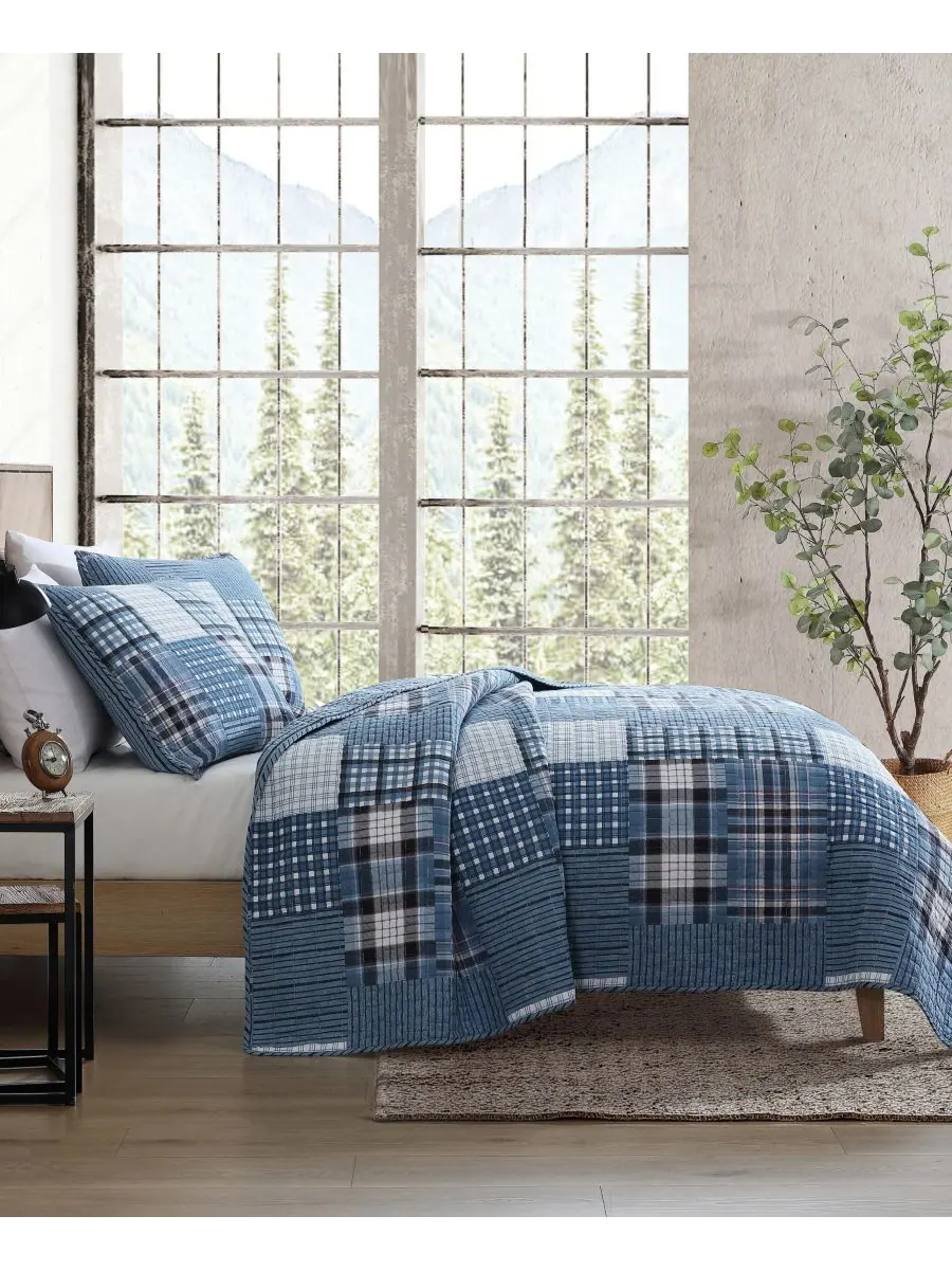 Двусторонний комплект постельного белья Hawthorne из 3 предметов, размер King Eddie Bauer — изображение 4 из 10