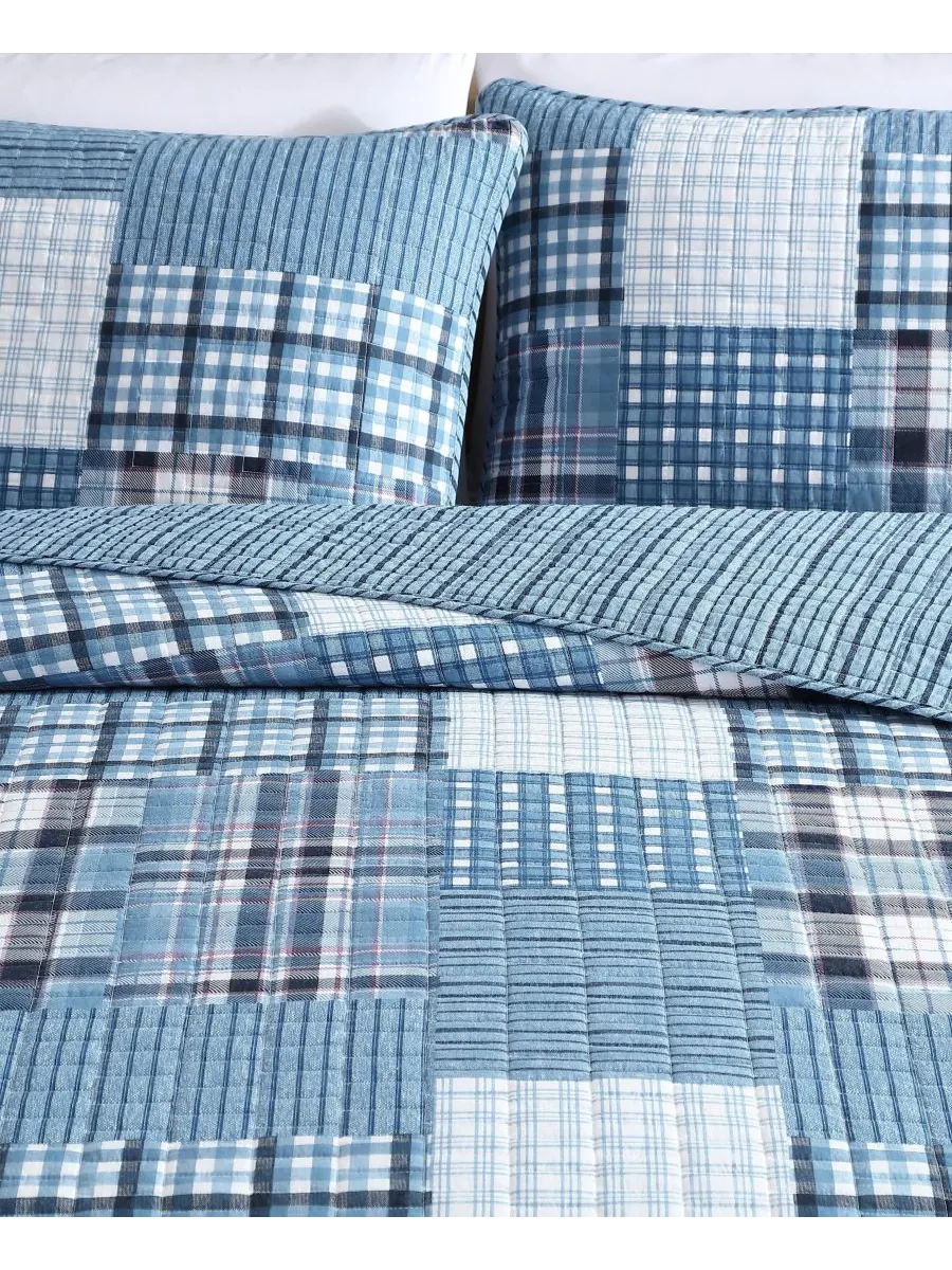 Двусторонний комплект постельного белья Hawthorne из 3 предметов, размер King Eddie Bauer — изображение 7 из 10