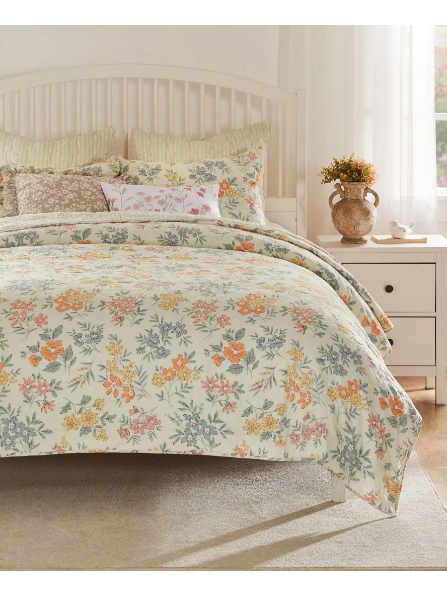 Комплект постельного белья Chloe Modern Floral, 2 предмета, размер Twin Greenland Home Fashions — изображение 2 из 5, мульти