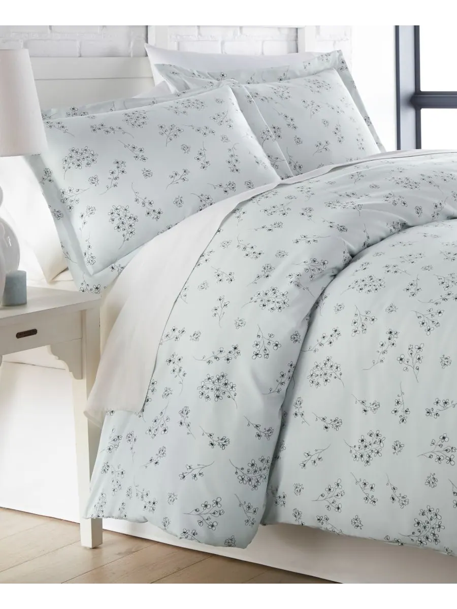 Комплект постельного белья Sweet Floral из 3 предметов, размер Full/Queen Southshore Fine Linens — изображение 1 из 5, синий