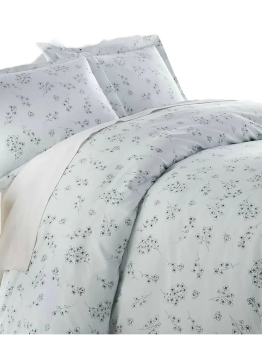 Комплект постельного белья Sweet Floral из 3 предметов, размер Full/Queen Southshore Fine Linens — изображение 3 из 5, синий
