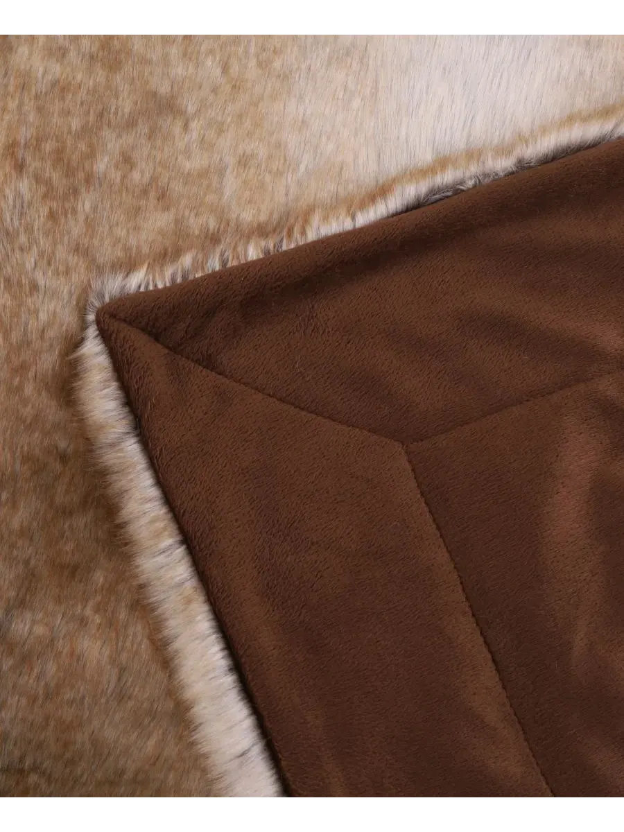Роскошный, теплый, элегантный и уютный плед, 152 x 127 см Happycare Textiles — изображение 3 из 6, коричневый