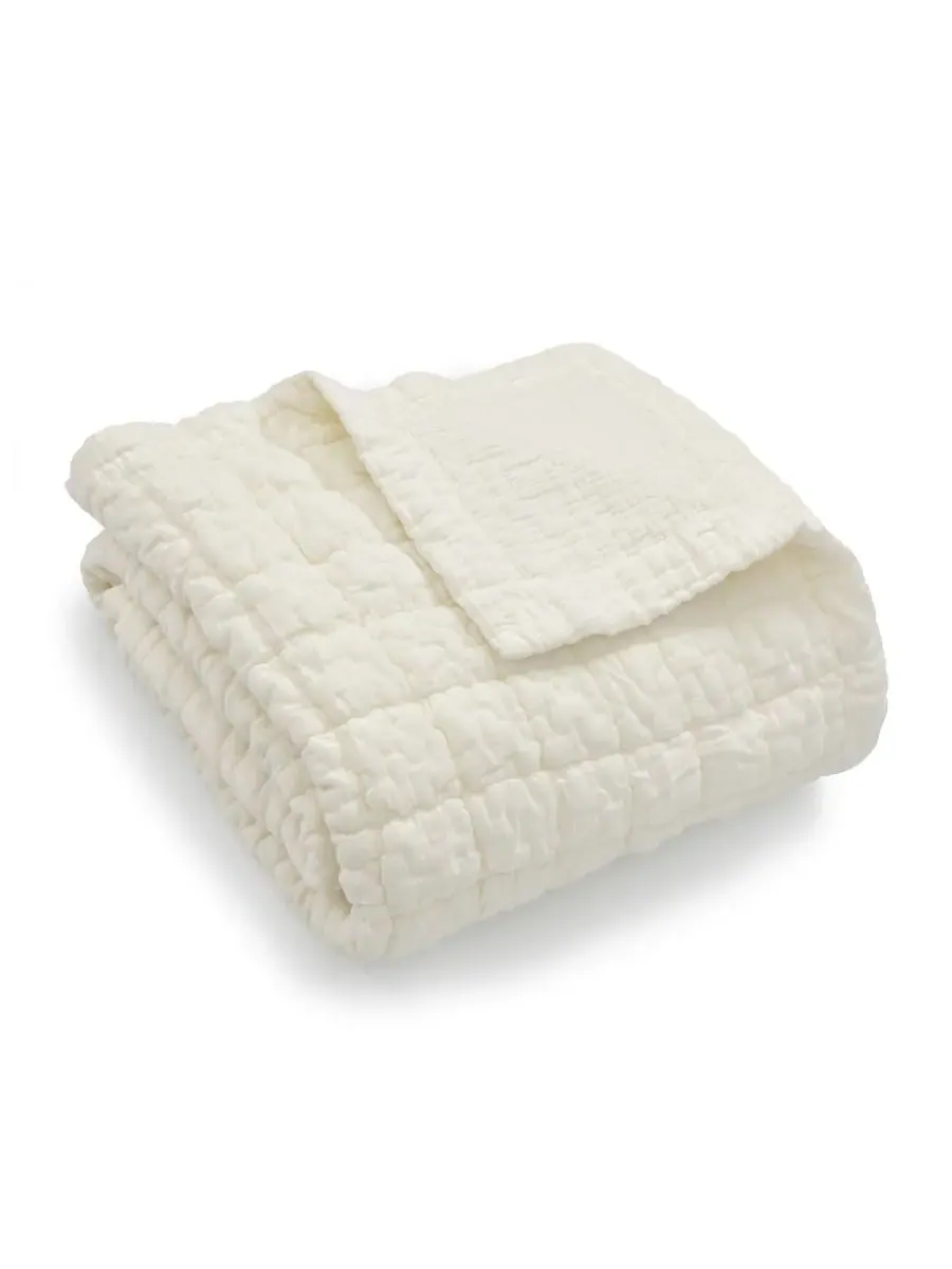 Стеганый плед Whisper Textured, 127 x 152 см Levtex Home, сливочный