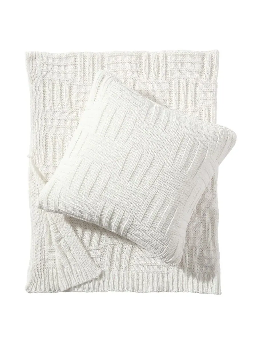 Плед вязаный с цепочкой, 152 x 127 см Tommy Bahama Home — изображение 4 из 7, белый
