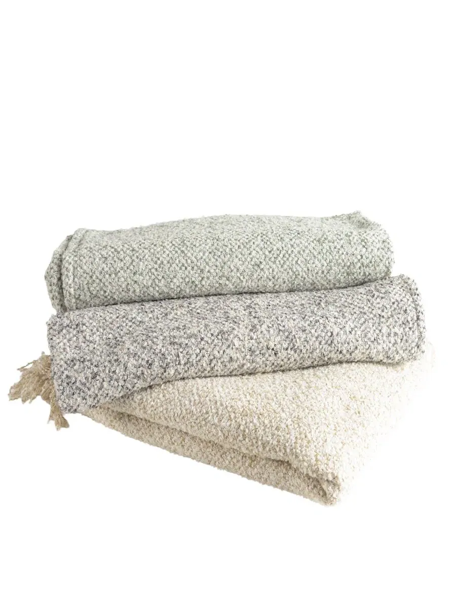 Плед Ruth Boucle Texture, 127 x 152 см Rizzy Home — изображение 7 из 8, бежевый