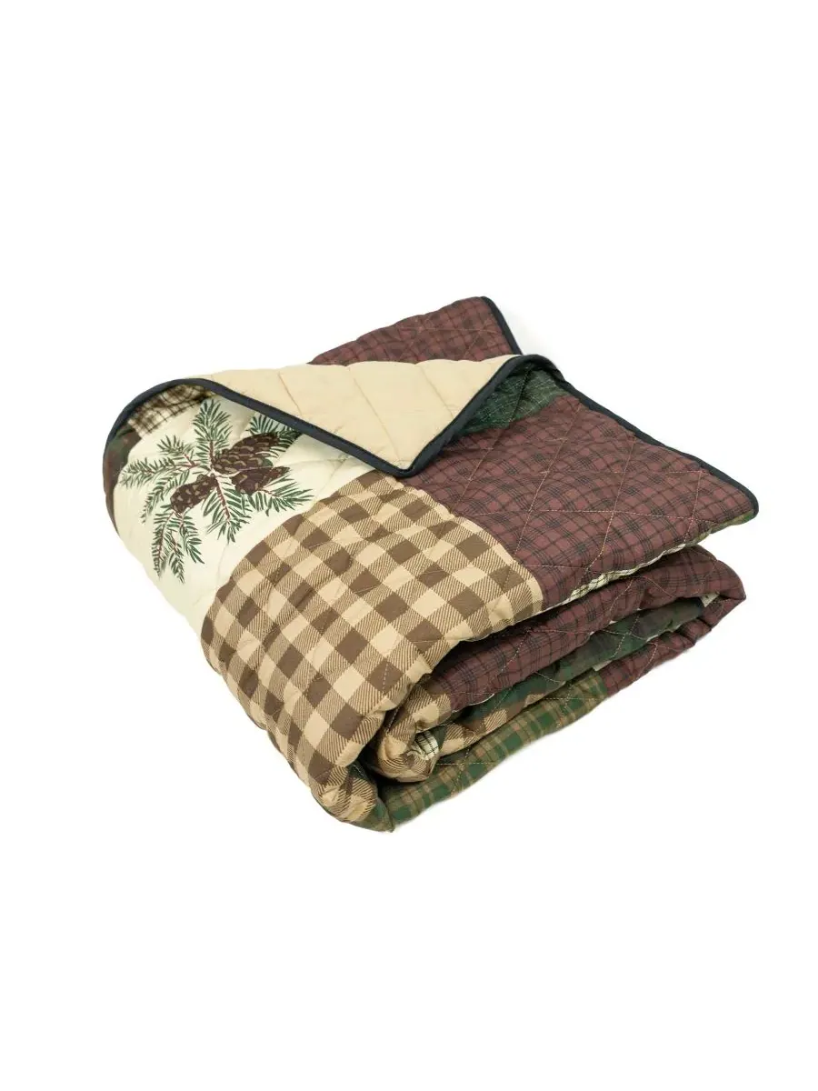 Плед с панелями Pine Panels, 127 x 152 см Your Lifestyle — изображение 3 из 4, коричневый