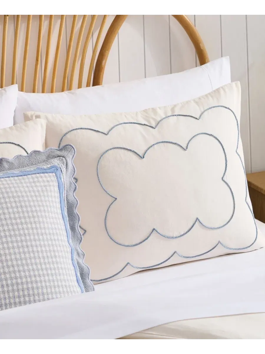 Комплект стеганого пододеяльника с оборкой Daydream Scallop, King Peri Home — изображение 4 из 7