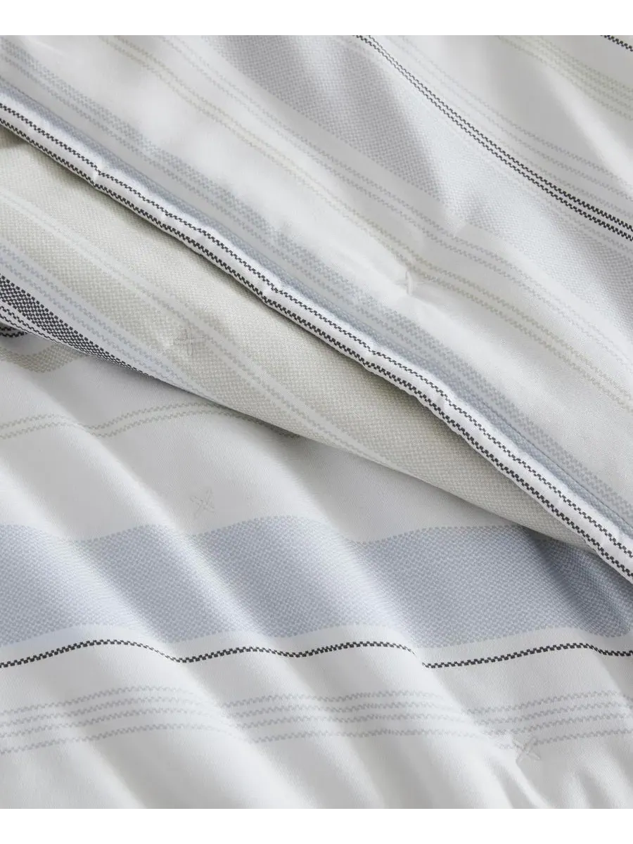 Стеганое покрывало с точечной строчкой Detailed Dot Stitch Linery & Co, Striped — изображение 6 из 7