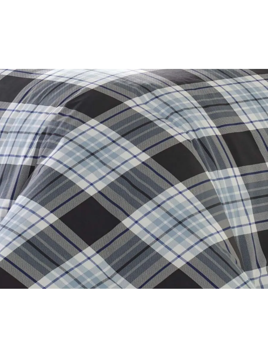 Комплект постельного белья Lewis Atlantic Plaid, размер Twin Eddie Bauer — изображение 3 из 3, темно-синий