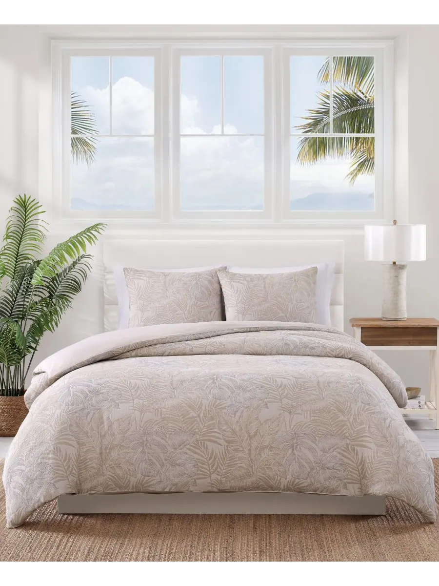 Комплект постельного белья Tommy Bahama Jungle Palms из хлопка, 3 предмета, размер King Tommy