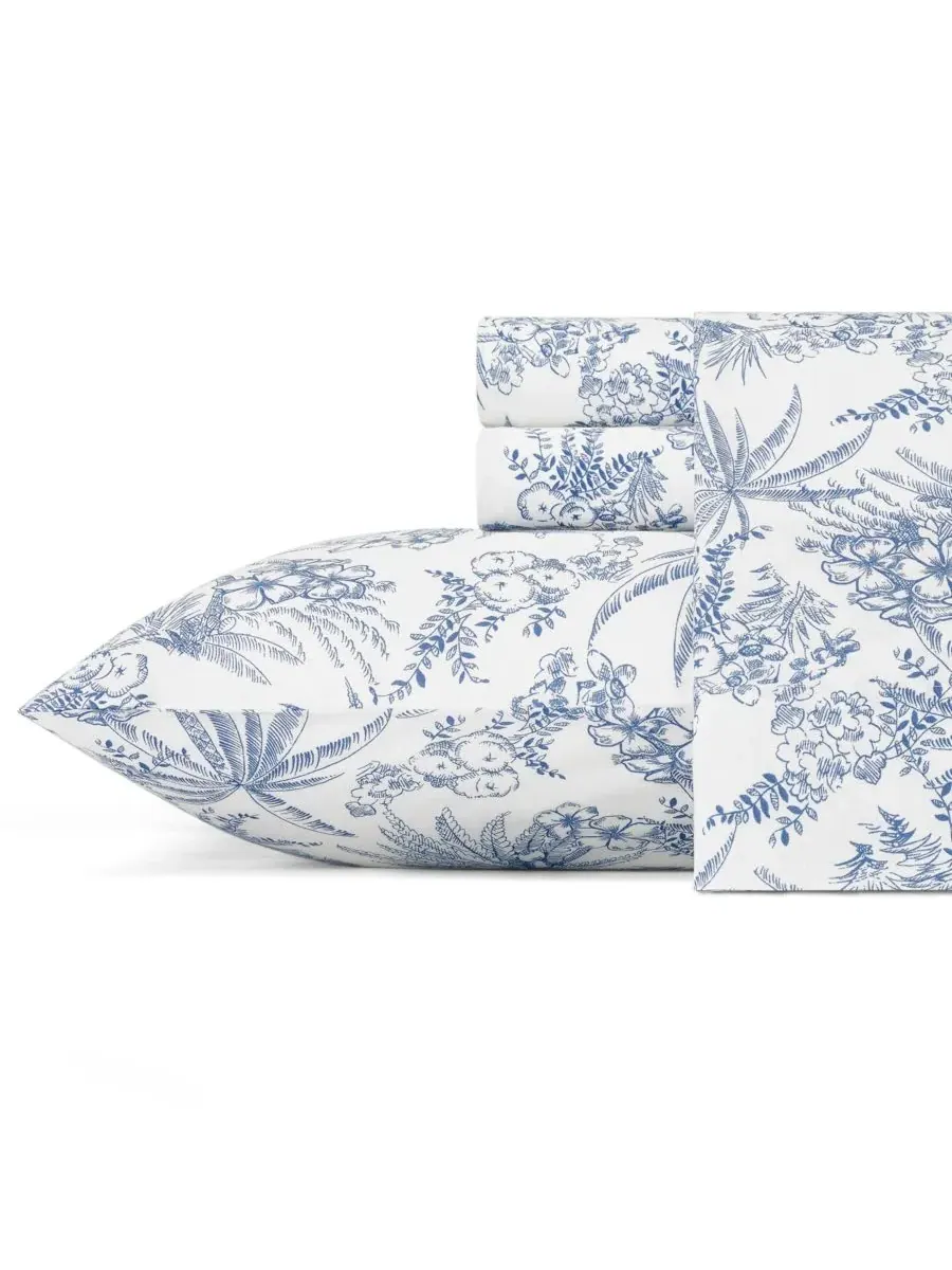 Комплект постельного белья Tommy Bahama Pen and Ink Palm, 4 предмета, размер King Tommy Bahama Home