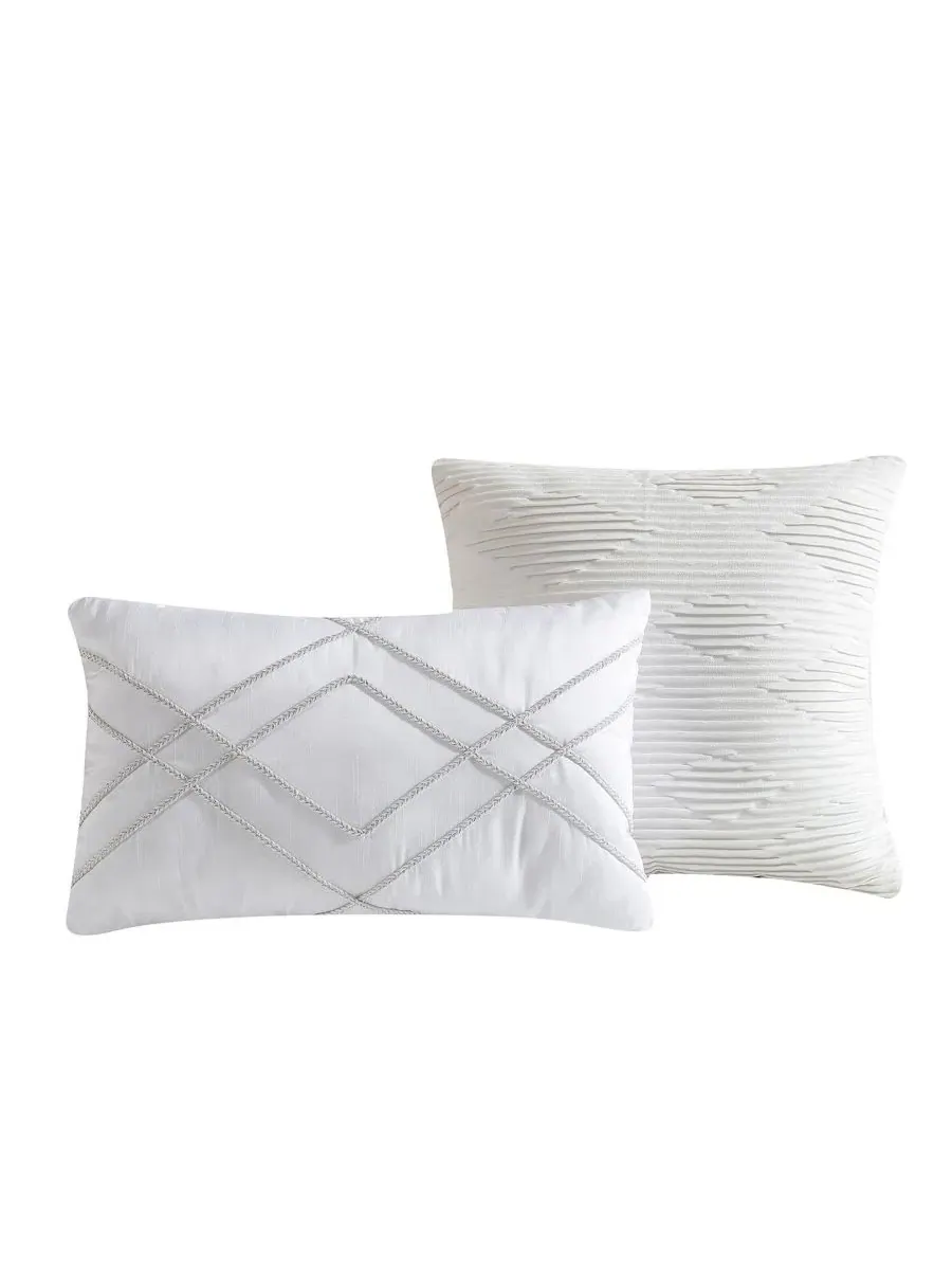 Комплект постельного белья Marguerite Jacquard VCNY Home — изображение 6 из 7, серый