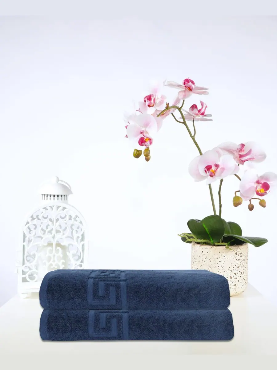 Банное полотенце Milos из коллекции Greek Key Design, 100% турецкий хлопок, 40 x 60 дюймов OZAN — изображение 3 из 5