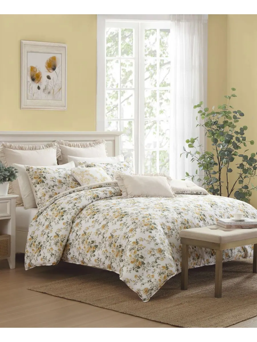 Комплект постельного белья «Розы» из атласа, 2 предмета, размер Twin Laura Ashley