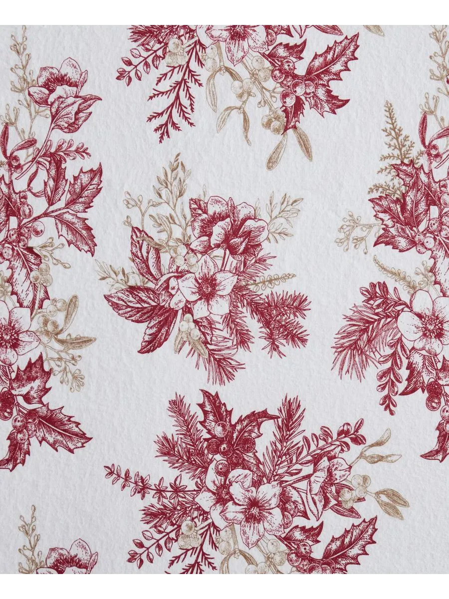 Комплект постельного белья Home Toile из 100% хлопковой фланели, 4 предмета, размер Full Tahari — изображение 5 из 6, красный
