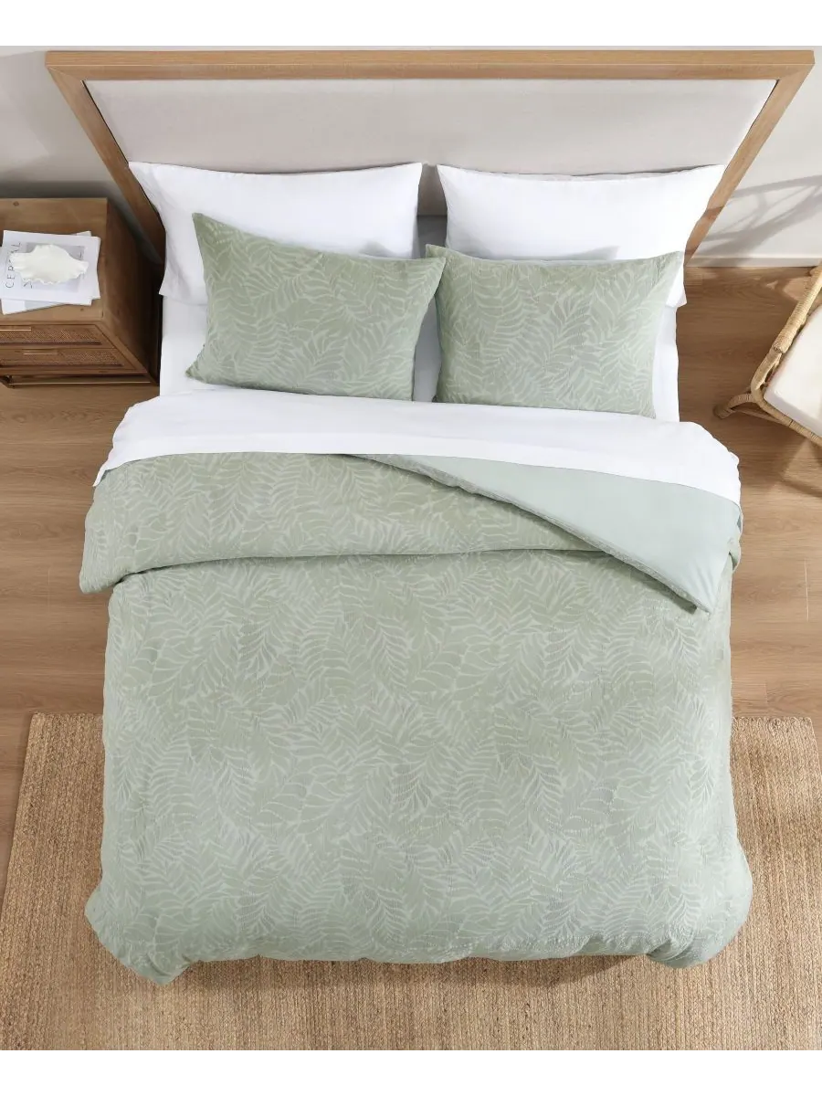 Комплект постельного белья Tommy Bahama Harbor Palm Cotton из 3 предметов, размер Full/Queen Tommy — изображение 3 из 10