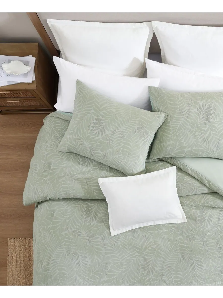 Комплект постельного белья Tommy Bahama Harbor Palm Cotton из 3 предметов, размер Full/Queen Tommy — изображение 4 из 10