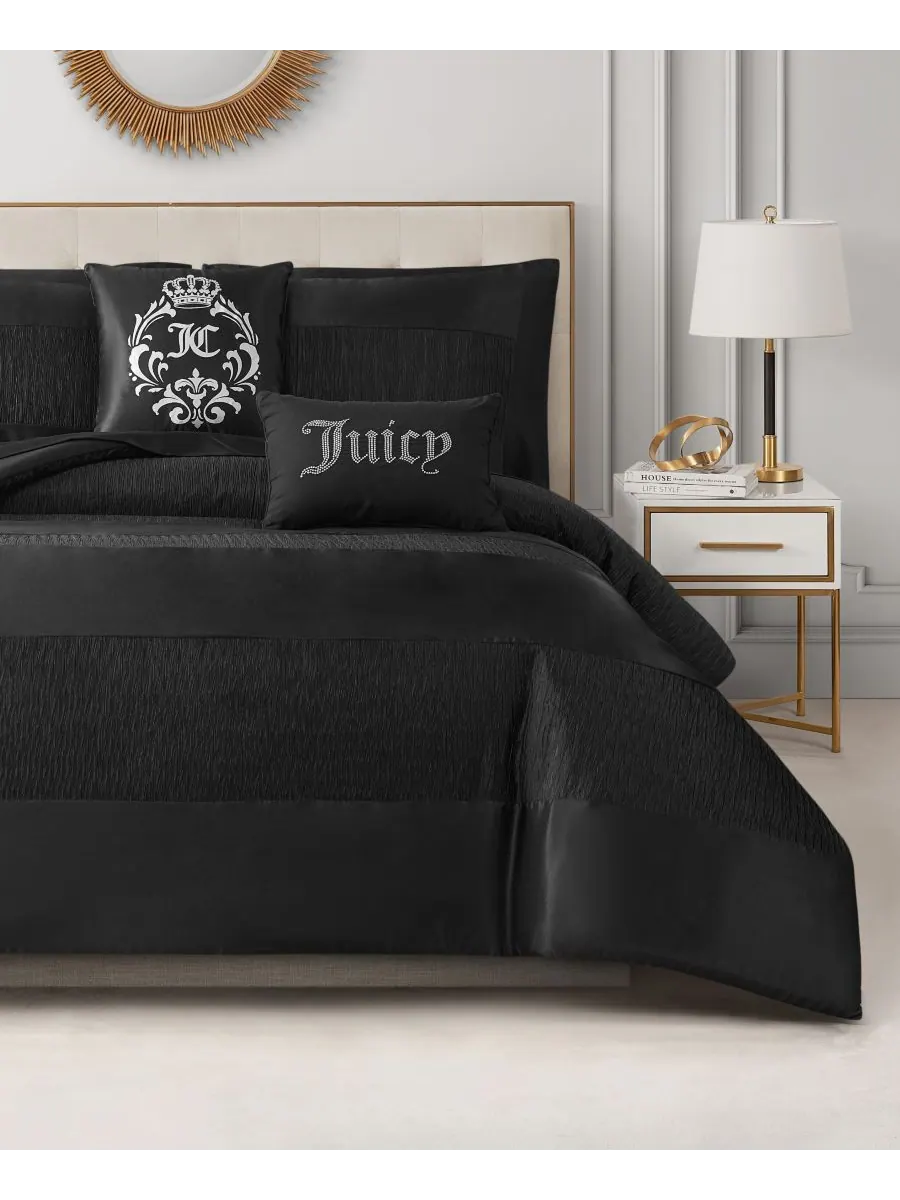 Комплект постельного белья Glam Night Stripe из 4 предметов, размер Twin/Twin XL Juicy Couture