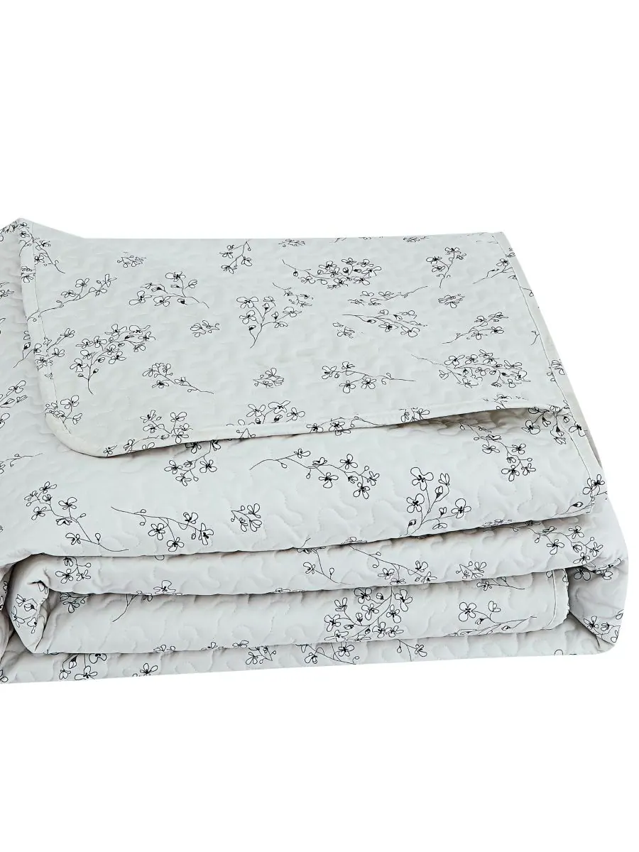 Комплект постельного белья Sweet Florals, 3 предмета, размер King/California King Southshore Fine — изображение 4 из 4, серый