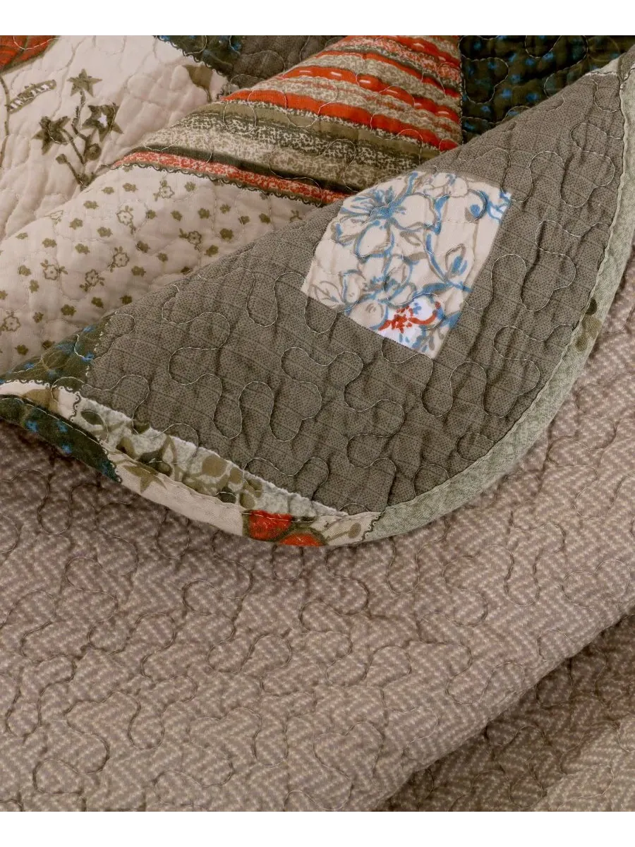 Стеганый плед Sedona, 127 x 152 см Greenland Home Fashions — изображение 3 из 3, серый