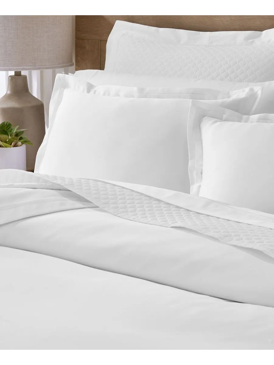 Комплект постельного белья Sleep Lux e из 3 предметов, 100% хлопок, размер King Charter Club — изображение 2 из 9, белый