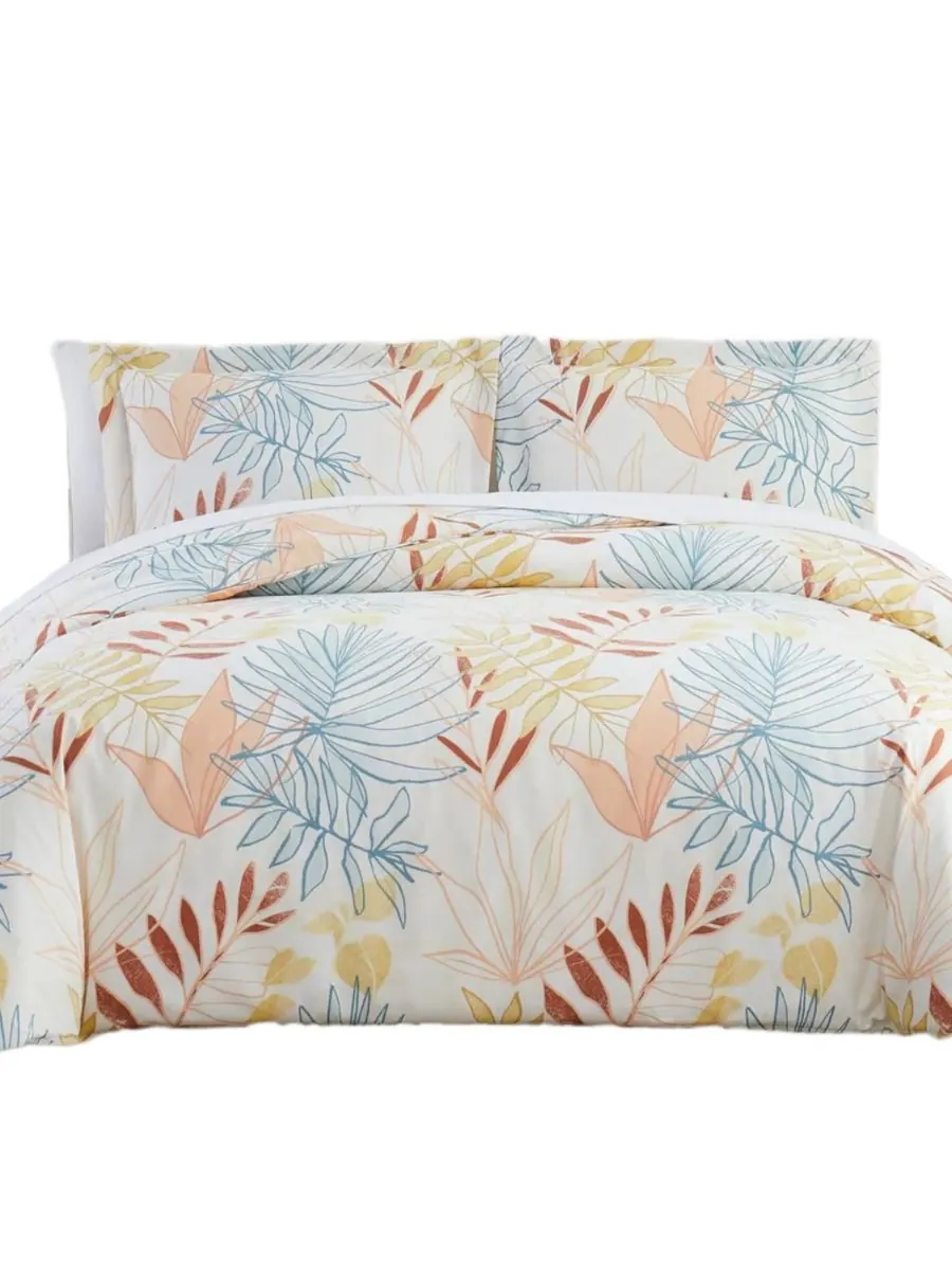 Комплект постельного белья tropic leaf из 3 предметов, размер full/queen Southshore Fine Linens — изображение 2 из 5, мульти