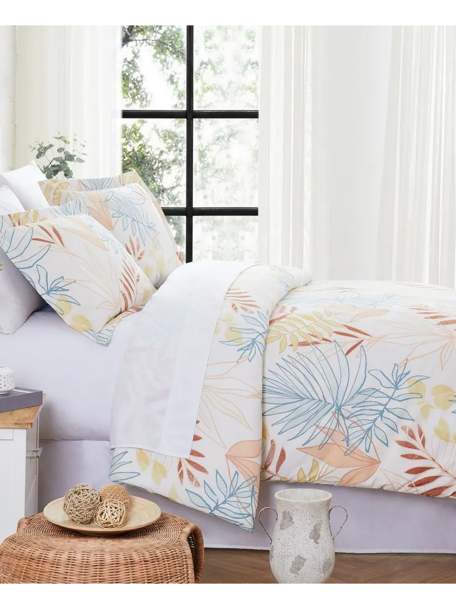 Комплект постельного белья tropic leaf из 3 предметов, размер full/queen Southshore Fine Linens — изображение 5 из 5, мульти