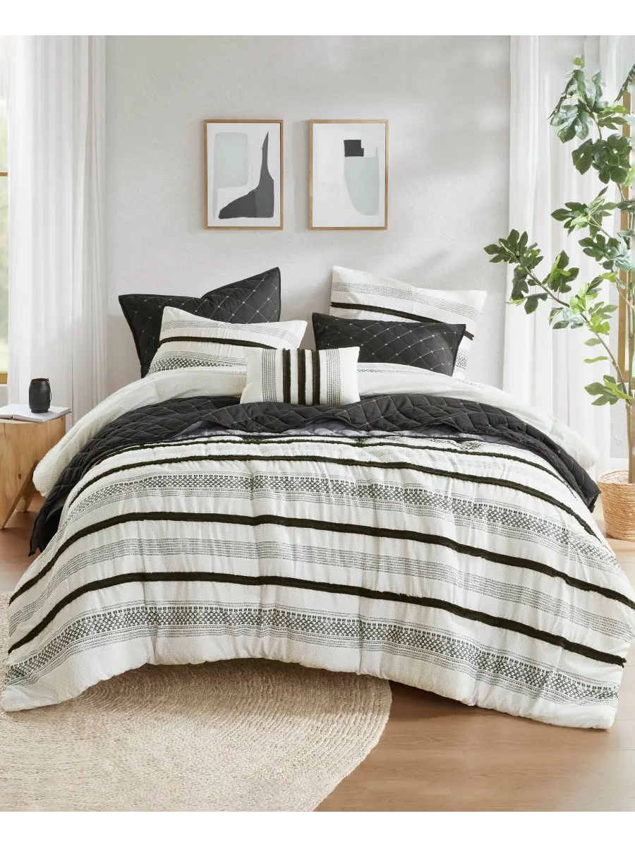 Комплект постельного белья carolina stripe, 7 предметов, размер king/california king Madison Park