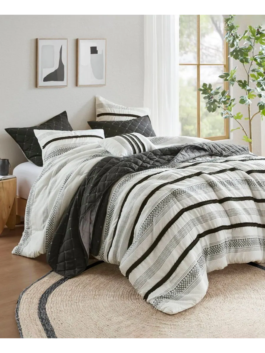 Комплект постельного белья carolina stripe, 7 предметов, размер king/california king Madison Park — изображение 2 из 9