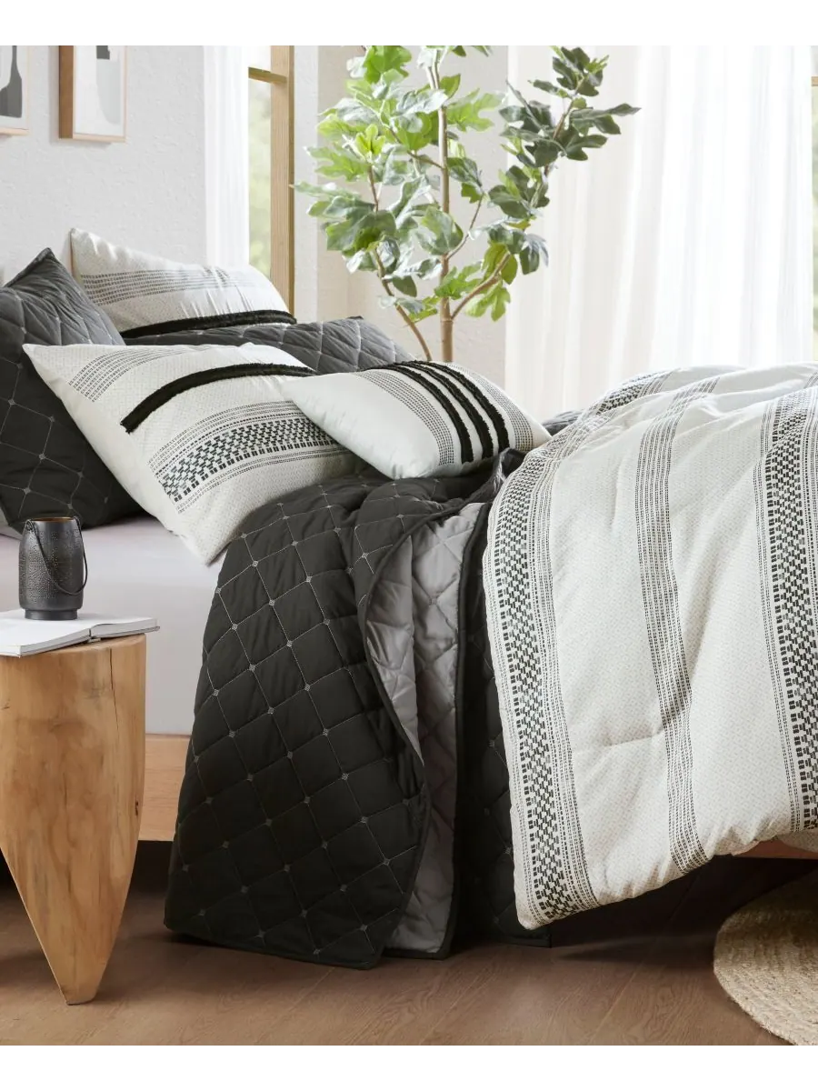 Комплект постельного белья carolina stripe, 7 предметов, размер king/california king Madison Park — изображение 3 из 9